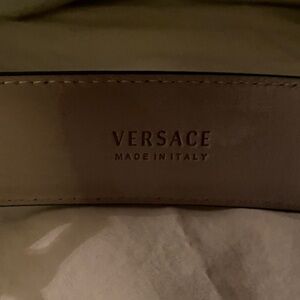 Versace Tan Leather Belt
